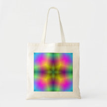 Estampado de plores abstracto multicolor bolsa