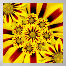 Estampado de plores amarillo impresiones