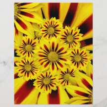 Estampado de plores amarillo tarjeta publicitaria