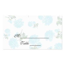 Estampado de plores blanco Placecards de los rosas Plantillas De Tarjeta De Negocio