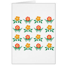 Estampado de plores: Dibujo del vector: Felicitación
