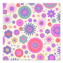 Estampado de plores en colores pastel del arco iri arte fotográfico