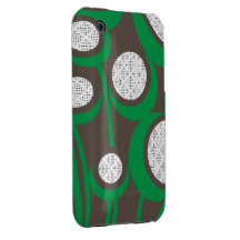 estampado de plores geométrico del caso del iphone iPhone 3 Case-Mate coberturas