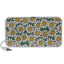 Estampado de plores lindo de la margarita altavoz de viaje