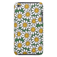 Estampado de plores lindo de la margarita iPod touch cárcasa
