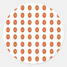 estampado de plores lindo etiquetas redondas