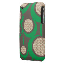 estampado de plores moderno del caso del iphone iPhone 3 Case-Mate protectores