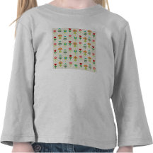 Estampado de plores popular retro camisetas