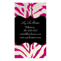 Estampado de zebra descarado de PixDezines Tarjeta De Visita
