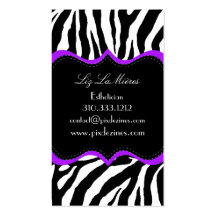 Estampado de zebra descarado de PixDezines Plantillas De Tarjetas Personales