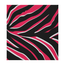 Estampado de zebra en rosa impresión en lona
