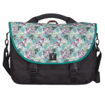 Estampado de zebra florido lindo bolsas de portatil