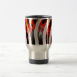 Estampado de zebra rojo taza de café