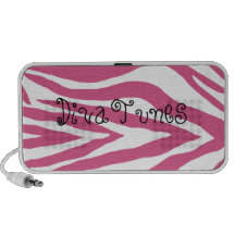 Estampado de zebra rosado altavoz