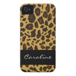 Estampado leopardo adaptable iPhone 4 fundas