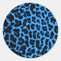 Estampado leopardo azul marino pegatina