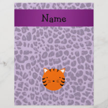 Estampado leopardo conocido personalizado de la pú tarjeta publicitaria