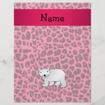 Estampado leopardo conocido personalizado del rosa flyer a todo color