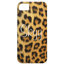 Estampado leopardo de la impresión del guepardo iPhone 5 protector
