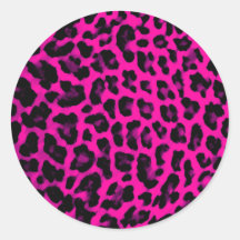Estampado leopardo de las rosas fuertes pegatina
