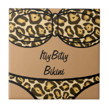 Estampado leopardo del bikini azulejos cerámicos