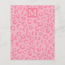 Estampado leopardo del rosa en colores pastel. Mon Tarjetones