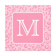 Estampado leopardo del rosa en colores pastel. Mon Lona Estirada Galerias