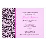 Estampado leopardo invitación personalizada