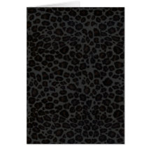 Estampado leopardo negro del Punky Felicitación