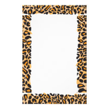 Estampado leopardo papelería de diseño