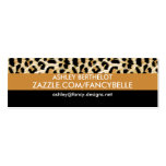 Estampado leopardo plantilla de tarjeta de visita