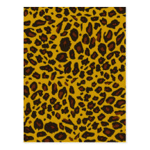 Estampado leopardo tarjeta postal