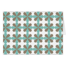 Estampados de flores frescos de la estrella de la  tarjeta
