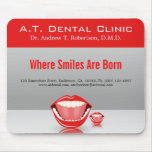 Estándar dental Mousepads del dentista de la boca 
