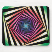 Estándar espiral colorido Mousepad del túnel