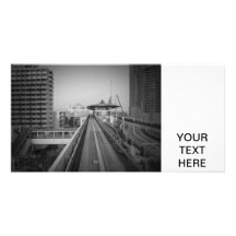 Estante del tren de Tokio Tarjeta Con Foto Personalizada