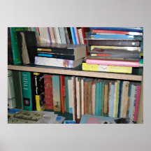 Estante para libros en aceite impresiones