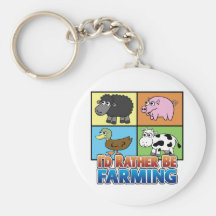 ¡Estaría cultivando bastante! (granjero virtual) Llaveros Personalizados