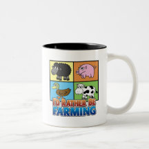 ¡Estaría cultivando bastante! (granjero virtual) Taza