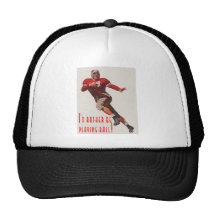¡Estaría jugando bastante la bola! Gorras De Camionero
