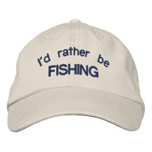 Estaría pescando bastante el casquillo ajustable gorras bordadas