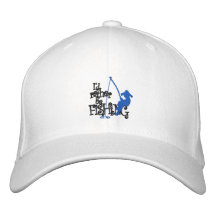 Estaría pescando bastante el casquillo bordado gorra de beisbol bordada