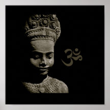 Estatua camboyana II Poster