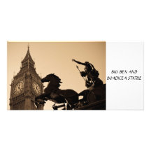 Estatua de Big Ben y de Boadicea Tarjeta Fotografica