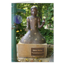 Estatua de Helen Keller Tarjeton