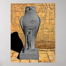 Estatua de Horus, Edfu, Egipto (1) Posters