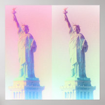 Estatua de la impresión de la libertad en estilo d impresiones