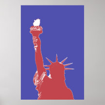 Estatua de la impresión de la lona de la libertad impresiones