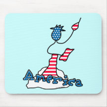 Estatua de la libertad América Alfombrillas De Ratones