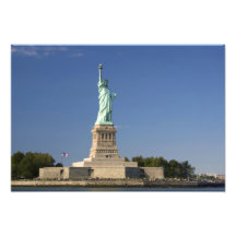 Estatua de la libertad en la isla de la libertad e arte fotográfico